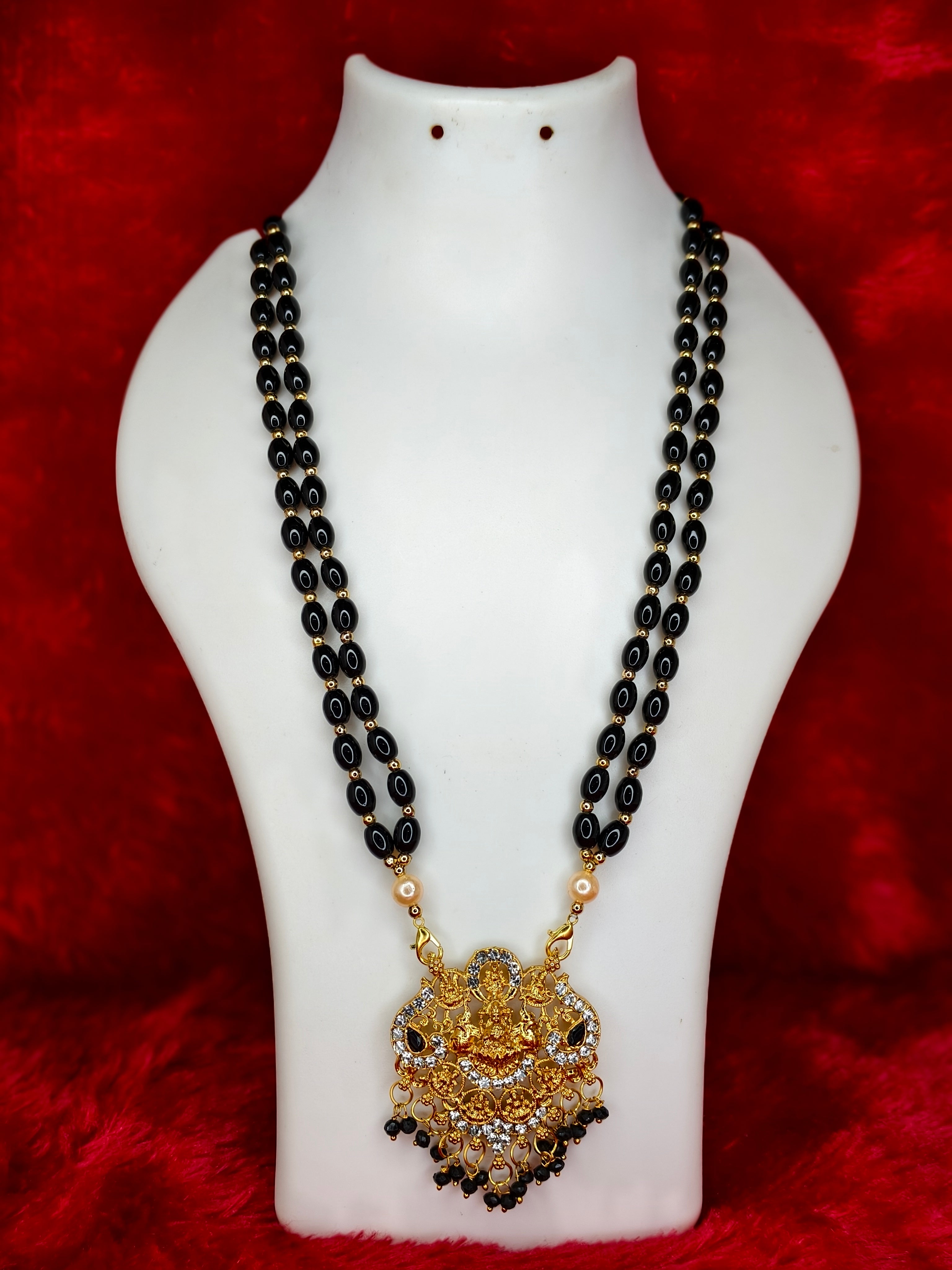 Laxmi Pendant Long Necklace Set