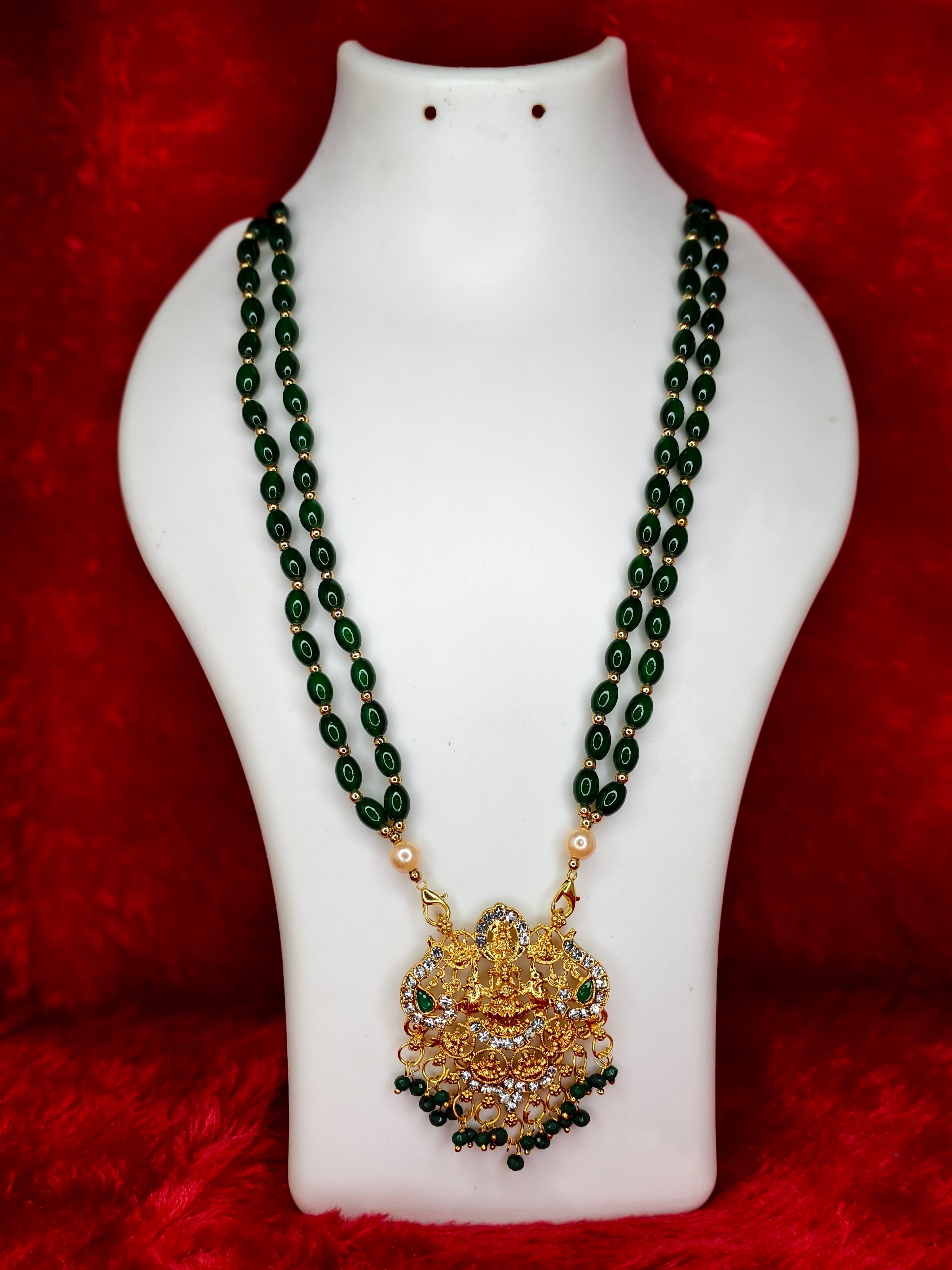 Laxmi Pendant Long Necklace Set