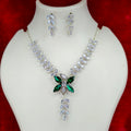 Green Butterfly Necklace Set