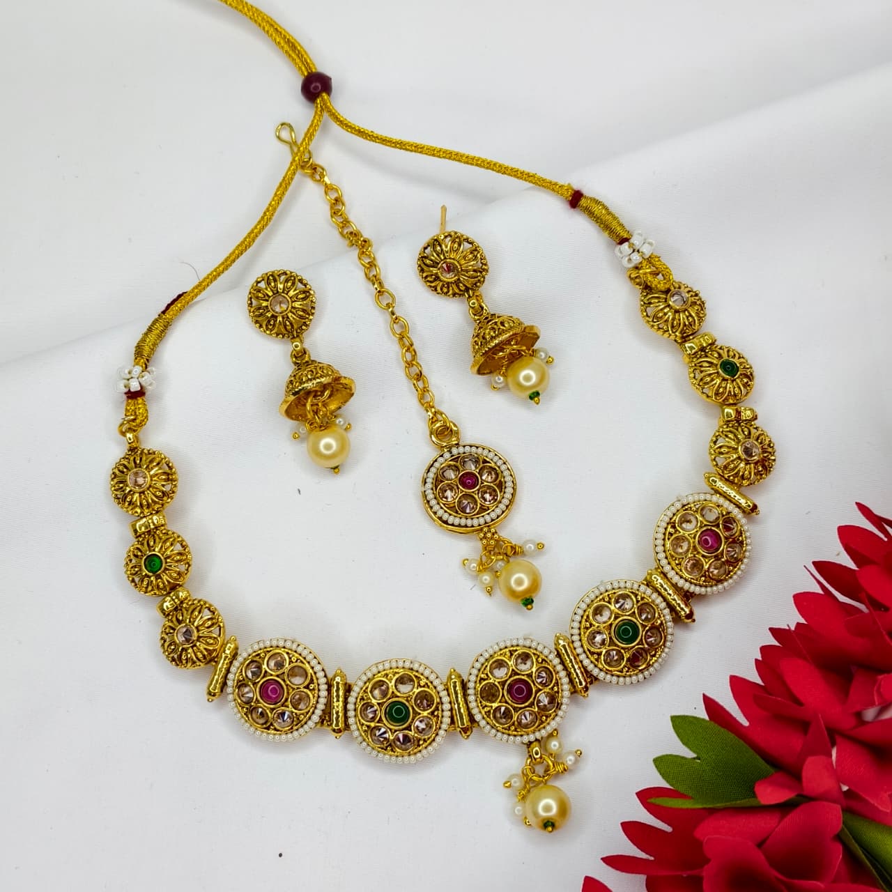 Brass Necklace Set