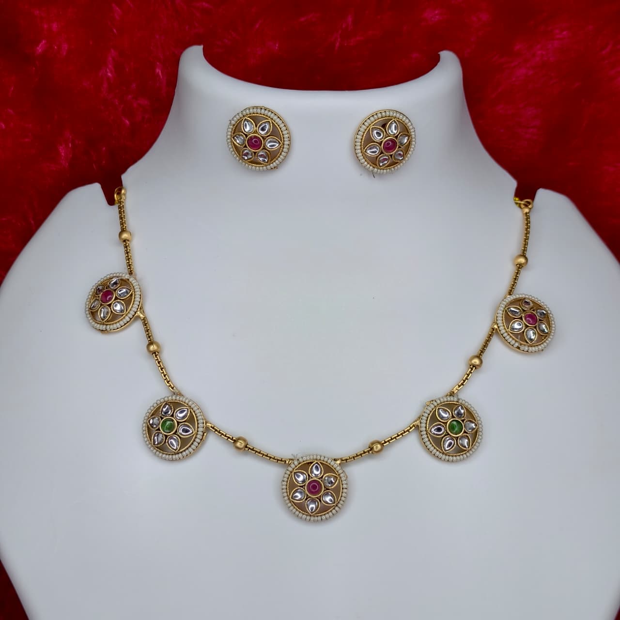 Gold Plated Necklace Set