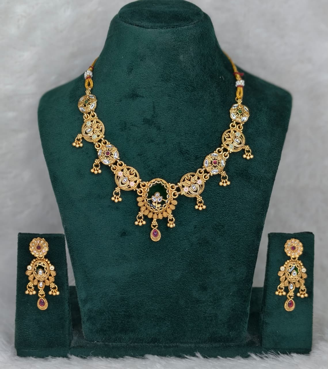 Gold Plated Heritage Necklace Set
