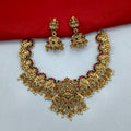 Temple Necklace Set With Earrings